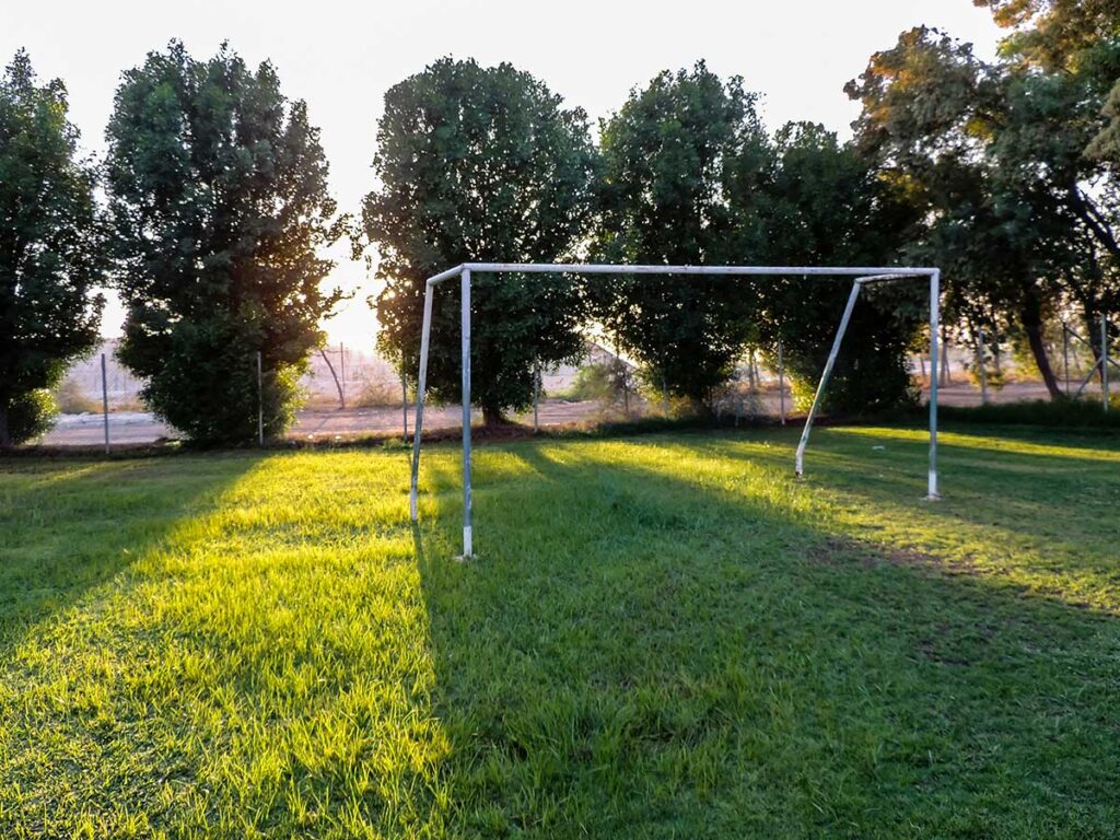 Terra per campo da calcio